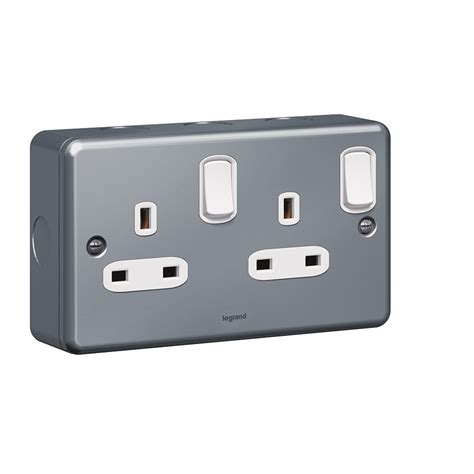 legrand qatar metal clad back box|Socket outlet Synergy .